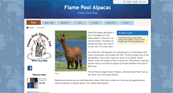 Desktop Screenshot of flamepoolalpacas.com